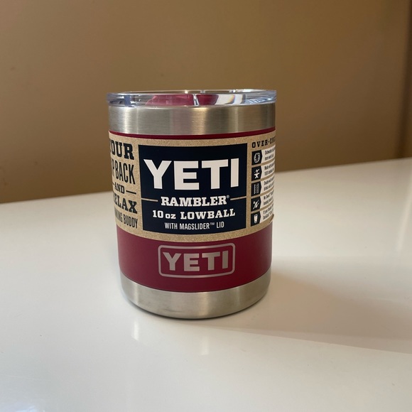 Yeti Other - NWT YETI 10 oz lowball in harvest red with matching mag slider
